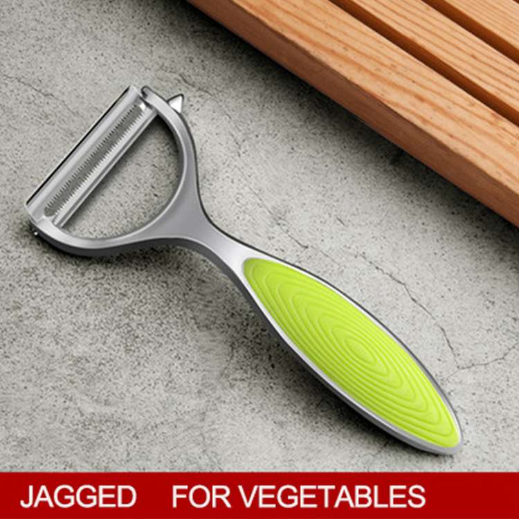 Fruit and Vegetable Peeler Stainless Steel Sharp Fruit and Vegetable Peeler Kitchen Gadget Kitchen Accessories Gadgets: jagged green