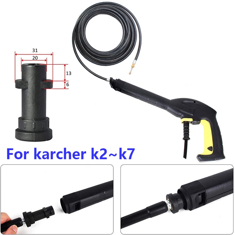 Høytrykkspyler avløpsslange, rørrenser 2300 psi for karcher k-serien