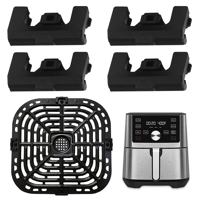 Pies de goma para freidoras de aire Plus 6QT, parachoques de goma Premium, cubiertas protectoras antiarañazos, 4/8 piezas