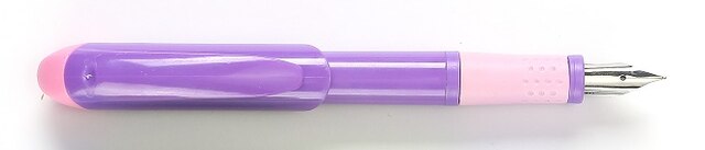 2020newest colorful fountain pen with blue ink catridge for office student writing drawing bullet journal recycle pen: pink purple