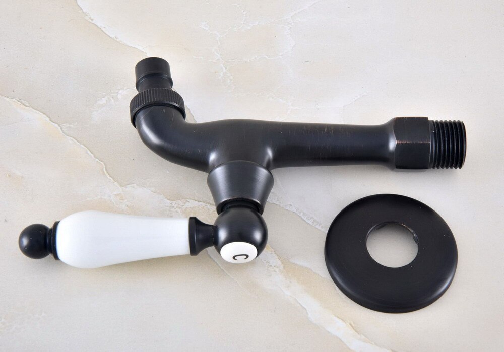 Oil Rubbed Bronze Outdoor Faucet Garden Water Tap / Washing machine Faucet / Laundry Sink Cold Water Tap Bidcock Faucet Bav337