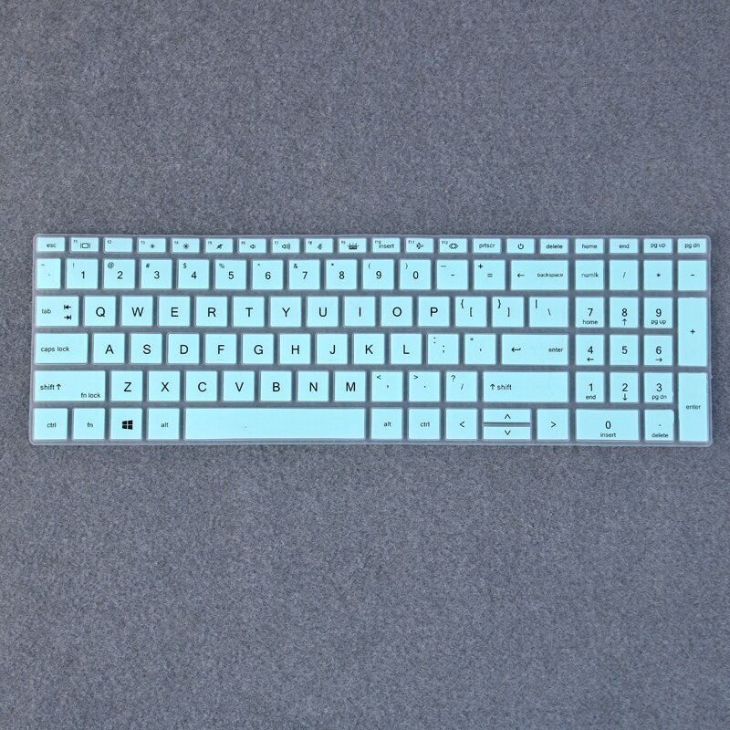 Silicone laptop Keyboard skin cover Protector for HP Elitebook 855 G7 / 850 G7 / HP Probook 450 G8 / 455 G8: whiteblue