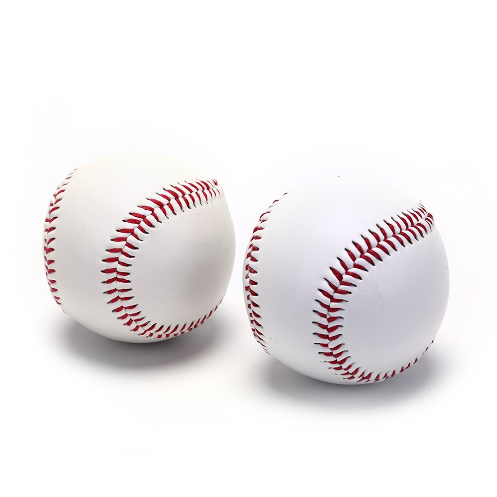 Balles de baseball de 9 pouces avec revêtement en pvc et intérieur en caoutchouc souple et dur, entraînement au softball
