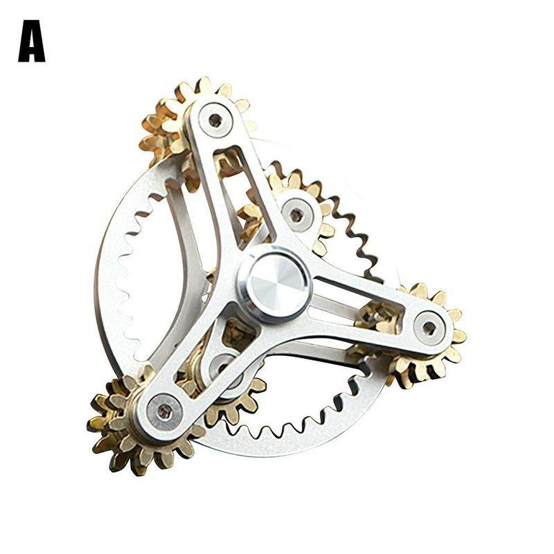 Advanced Dearing Turntable Gear Linkage Manual Rotating Hand Casual Game Spinner Decompression Top Toy Spinner B3L3: A