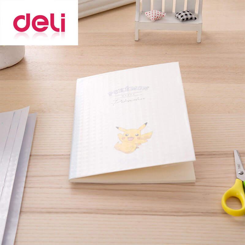 Deli 10pcs transparent self-adhesive film book cover slipcase CPP waterproof material book cover films for 32k books