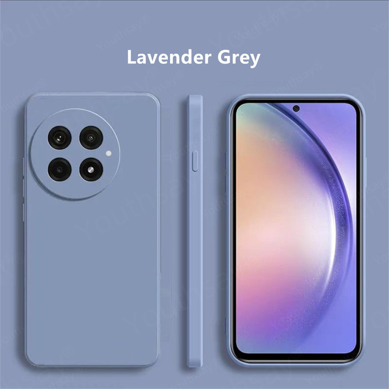 Para Oneplus 13 funda Oneplus 13 13R 12 12R 11 funda Coque Fundas Original silicona líquida suave TPU parachoques trasero para teléfono Oneplus 13: Gris claro / Para iPhone 16