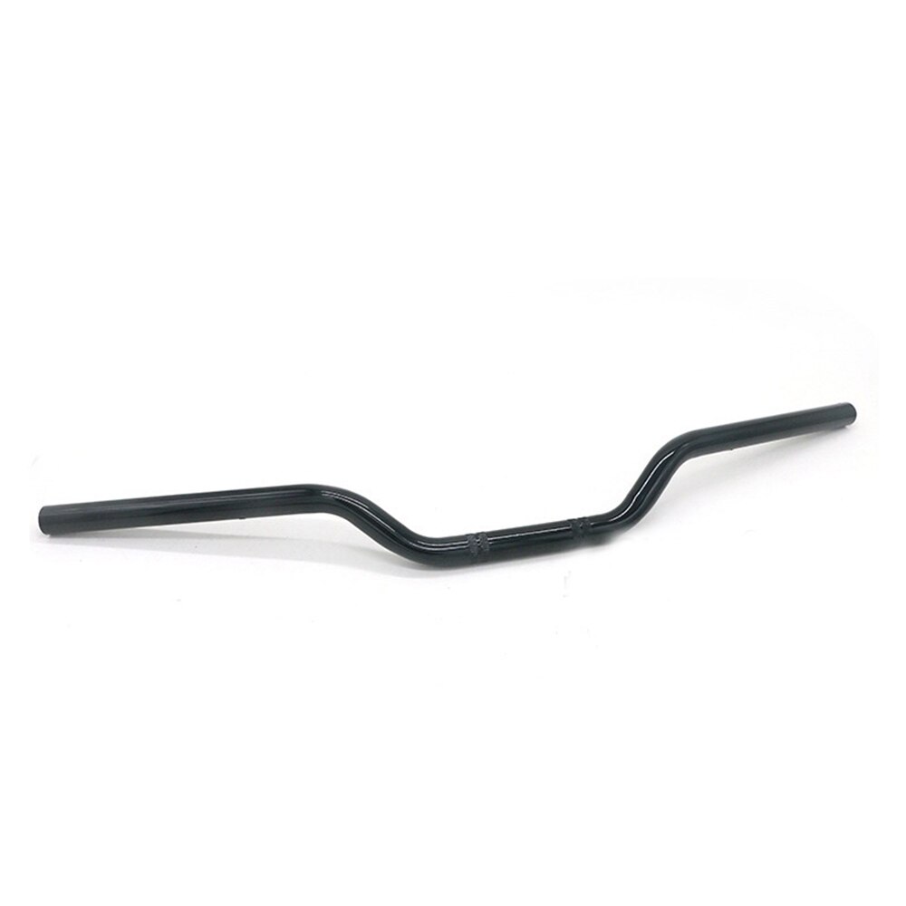 Motorsykkel styre 22mm jern håndtak 7/8 "vintage metall refit styret høy høy retro drag bar cruiser bobber chopper: Svart