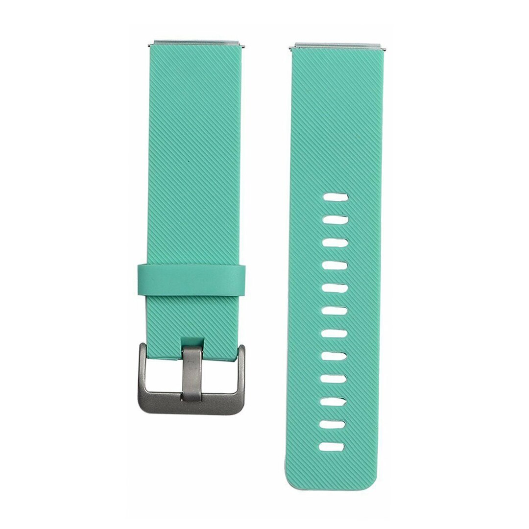 Pulsera deportiva de 8 colores para Fitbit Blaze, banda de silicona suave para reloj Fitbit Blaze, repuesto de correa con barra de primavera: Teal / S
