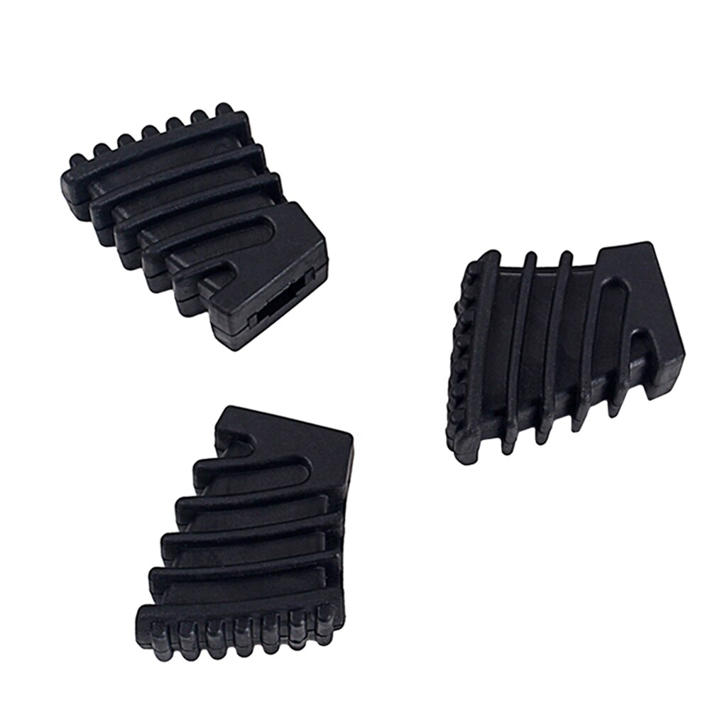 3pcs Drum Rubber Feet for Drum Hardware Cymbal Stands Replacement Part Black