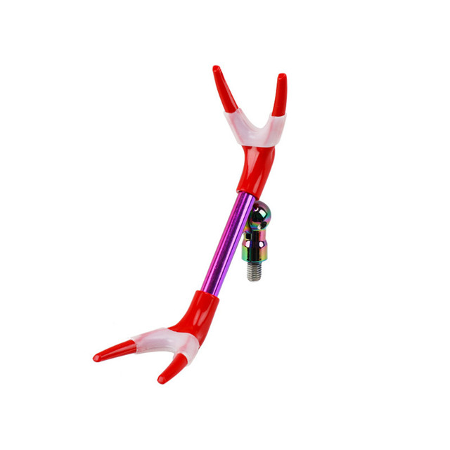 Universal Fishing Pole Holder Adjustable Foldable Bracket Sea Lake Fish Rod Fix Pole Rack Stand Fishing Accessories: Red