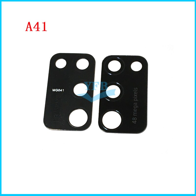 100 pièces pour Samsung Galaxy A31 A41 A51 A71 A315 A415 A515 A715 arrière lentille en verre de caméra arrière avec pièces de rechange adhésives
