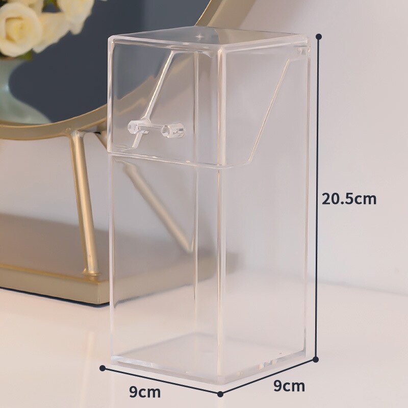 Yblntek Make-Up Kwasten Organisator Opbergdoos Acryl Cosmetische Make Up Organizer Helder Make-Up Borstel Houder Pen Houder: Small Rectangle
