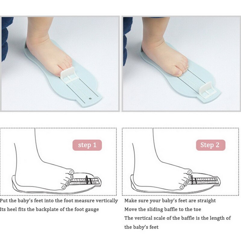 Foot Measure Gauge Baby Kid Foot Ruler Shoes Size Measuring Ruler Shoes Length Growing Foot Fitting Ruler Tool Measures