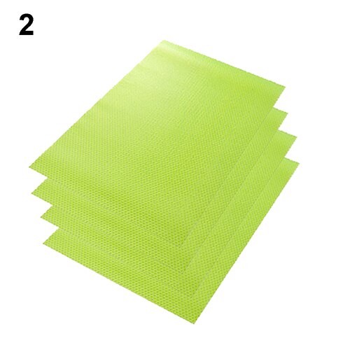 Anti-oilnn-esterilla para frigorífico con estilo, se puede reutilizar, almohadilla impermeable se puede lavar, alfombrilla para armario, almohadilla de espuma para frutas y verduras de 45*29cm: green