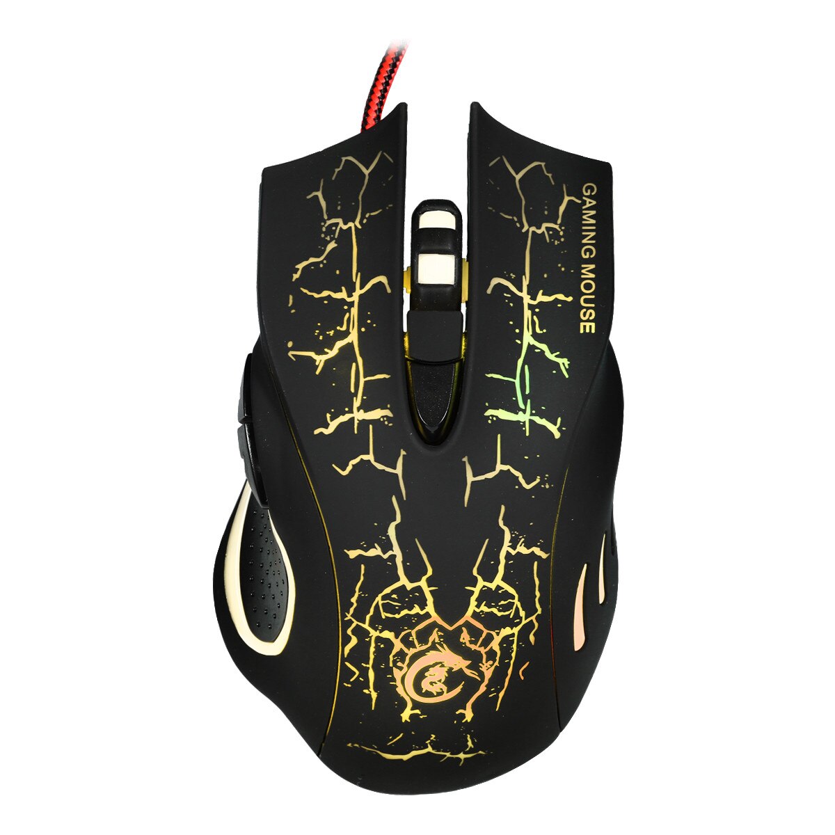 Yellow/Blue/Red LED Breathing Backlight Pro Gaming Keyboard Mouse Combos USB Wired Full Key Mouse Keyboard