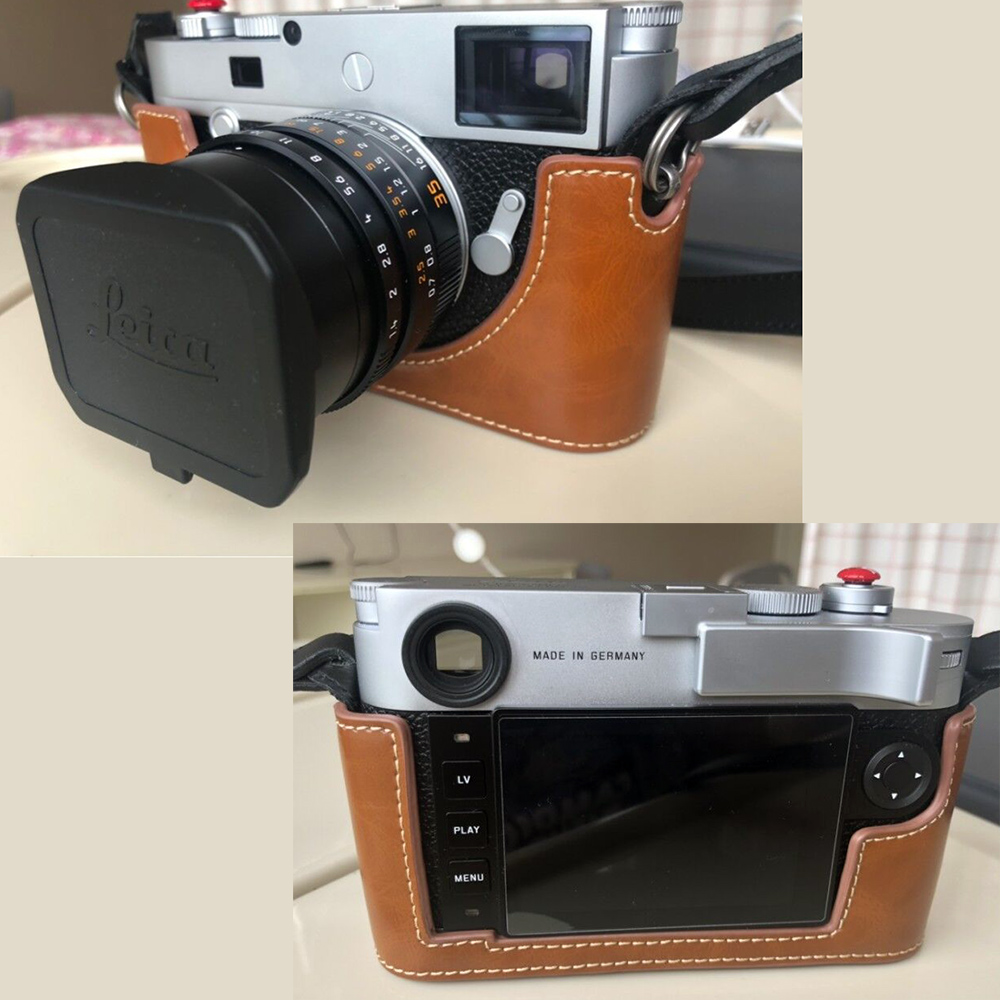 Tragbare Kamera tasche PU leder fallen für Für Leica M-P TYP 240 MP Halbe Körper abdeckung Hülse