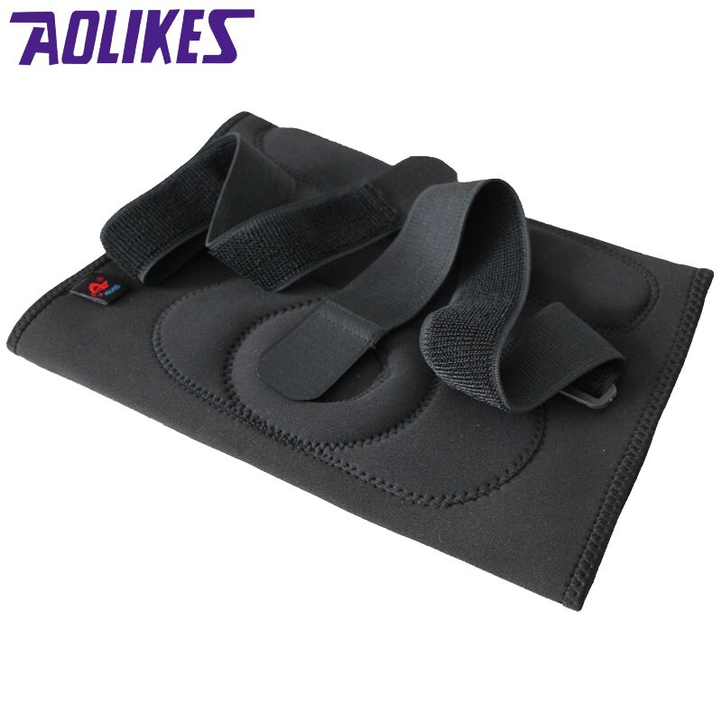 AOLIKES-rodillera ajustable con bisagras, soporte de compresión para rótula, alivio para baloncesto y voleibol, 1 unidad