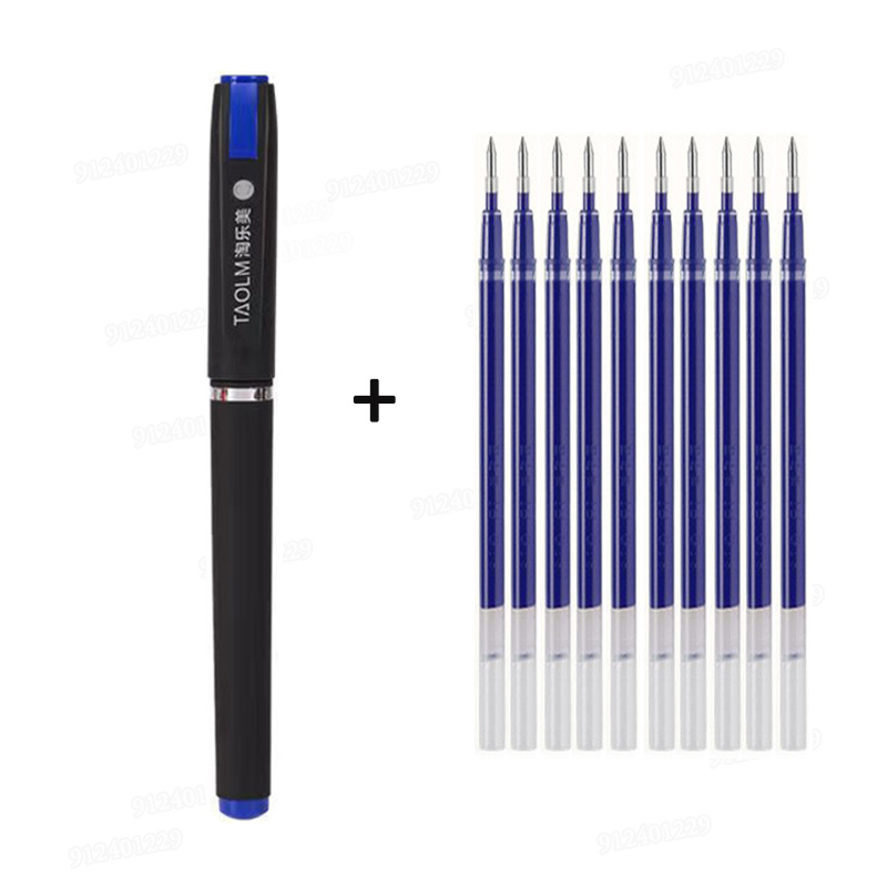 Stylo Gel de grande capacité pour Signature, calligraphie, écriture manuscrite, noir, bleu, rouge, stylo à bille 1.0 0.7 0.5 NibFor Business: Violet / Multi-couleur