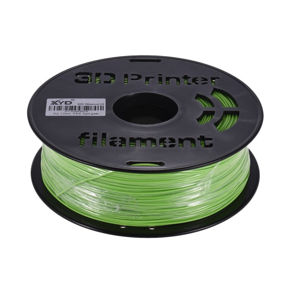Pla filamentti 3d tulostinmateriaali pla filamentti 1.75mm halkaisija tulostusmateriaalin tarjonta 3d tulostinta 1kg/  kela: Vihreä