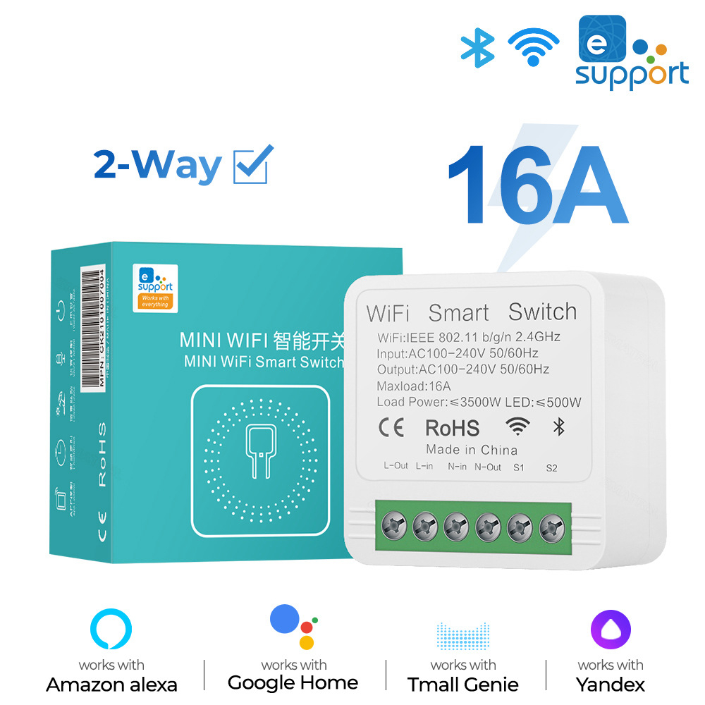 Moduł przekaźnika inteligentnego przełącznika WiFi Smart Home dla Tuya Homekit Ewelink Trzy style Sześć opcji APP Voice Praca z Alexa Google: Bundle2