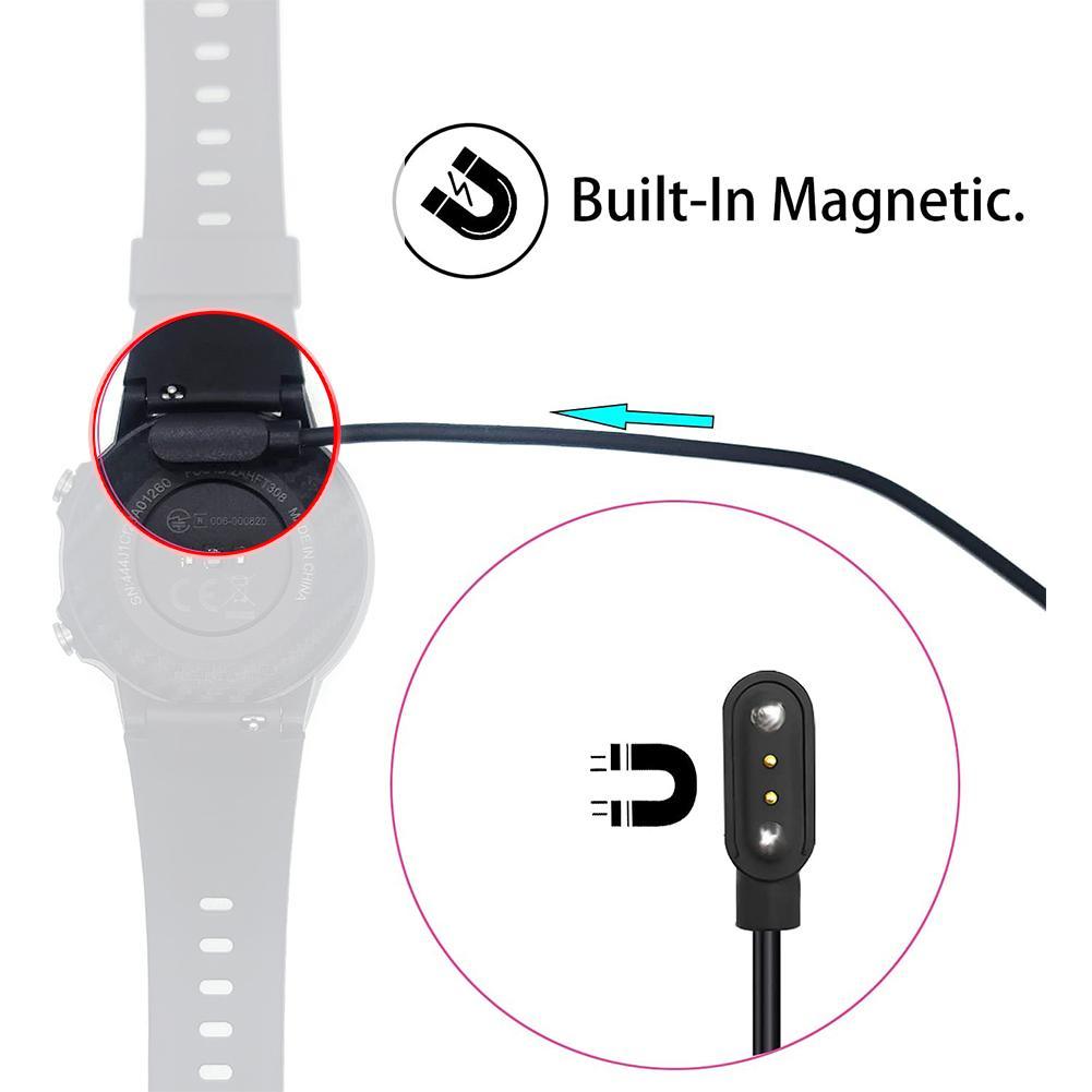 Cavo per caricabatterie magnetico a 2 pin cavo per braccialetto Smart Watch 2 Pin distanza 4mm cavi dati magnetici accessori Smart Watch