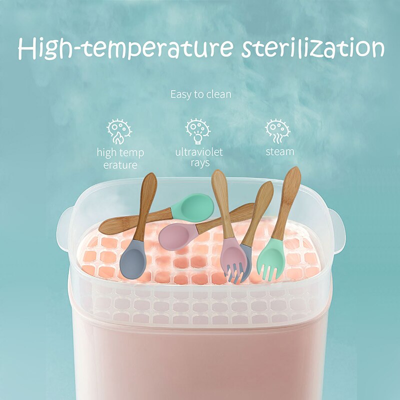 let's make Baby Spoon Set Free Silicone Self Feeding Baby Weaning Spoon Safe Feeding Set Utensils Infant For Kids Ages 5 Months+