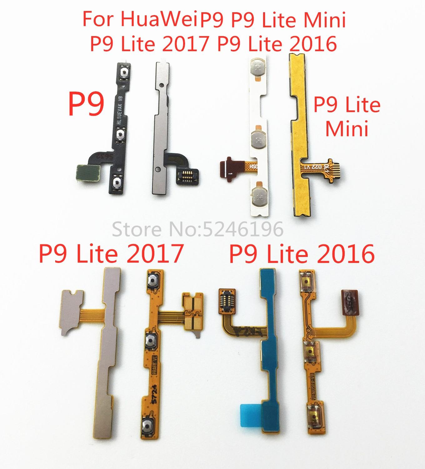 Interruptor de encendido/apagado para Huawei P9 P9 Plus Mini P9 Lite , botón de volumen, silenciador, cable flexible de repuesto