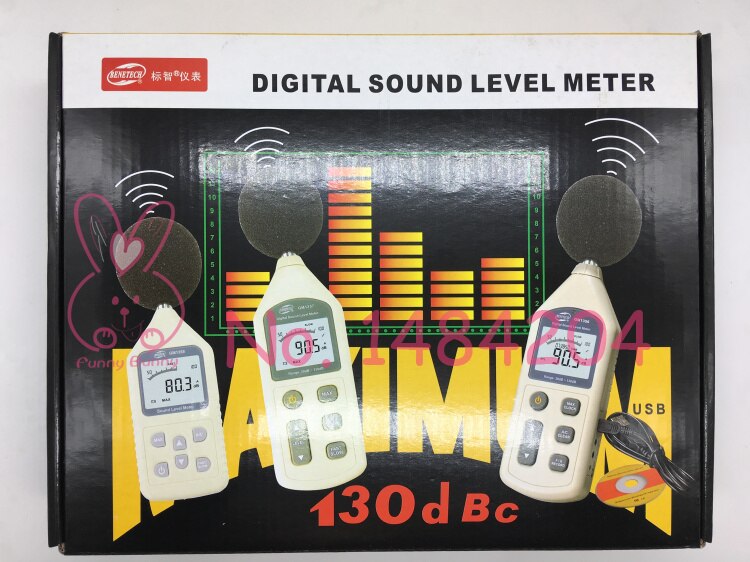 Sonomètre numérique GM1357 Benetech 30 ~ 130 dBA 35 ~ 130 dBC A/C testeur de voix portable