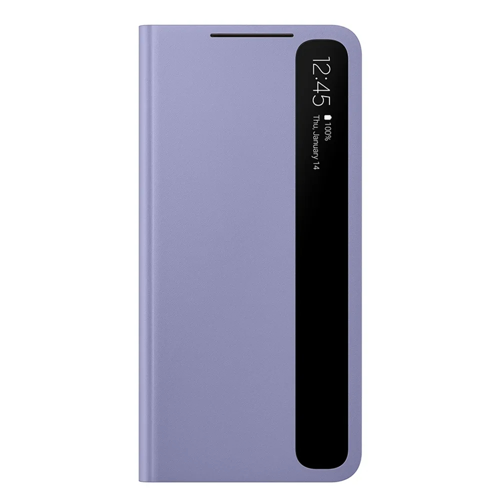 Funda de espejo Original para Samsung, funda de teléfono con vista clara para Galaxy S21 + S21Plus s-view, fundas inteligentes con tapa