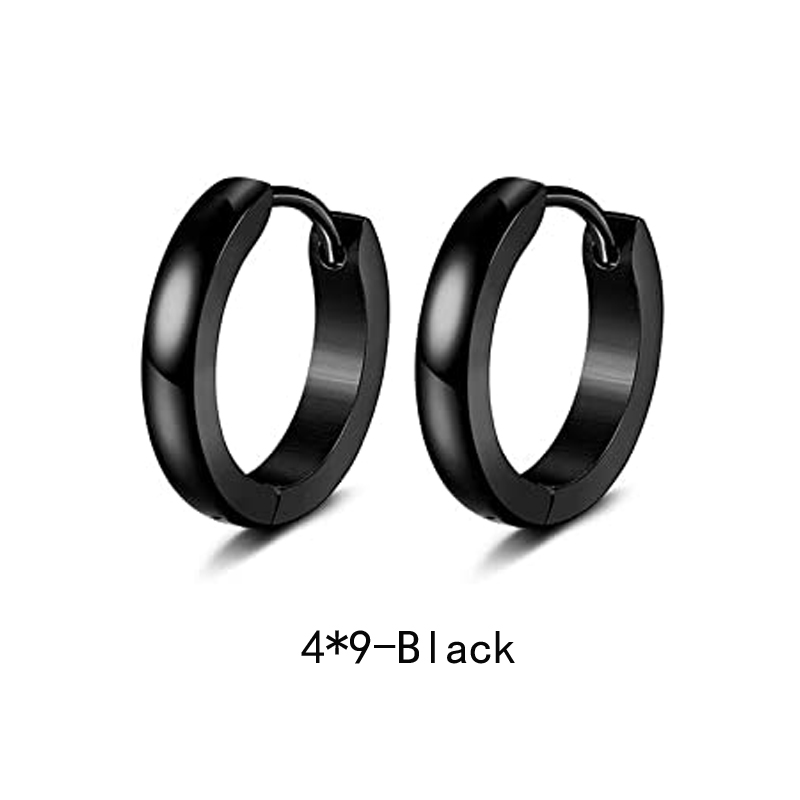 Wkoud 8 Pairs Rvs Punk Stud Oorbellen Voor Mannen Vrouwen Populaire Driehoek Kruis Klinknagel Oorbellen Scharnierende Hanger Ring Pierce: Silver Plated