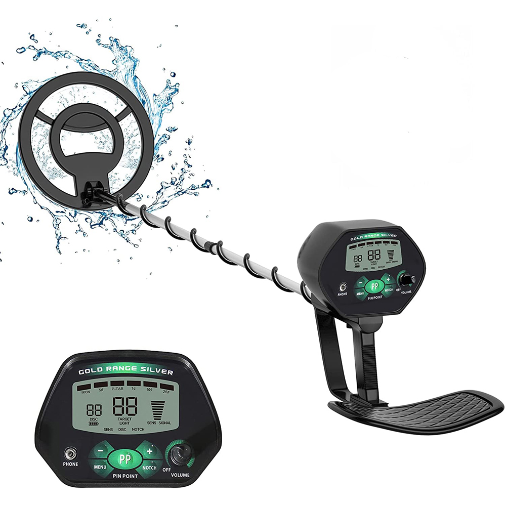 Underground Metal Detector MD-4090 High Accuracy Metal Finder LCD Backlight Adjustable, Waterproof Search Coil Seeker Treasure: MD-4090