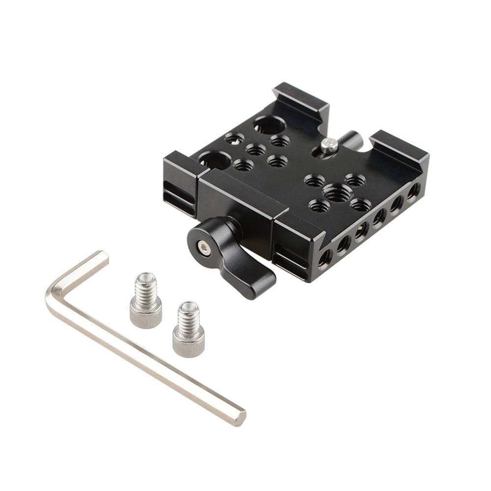 Quick Release Plate Voor Manfrotto 577 501 Camera Statief Grondplaat 60Mm 1/4 &quot;3/8&quot; Schroef Gaten Dslr Kooi rig Rail Mount Qr Board: Default Title