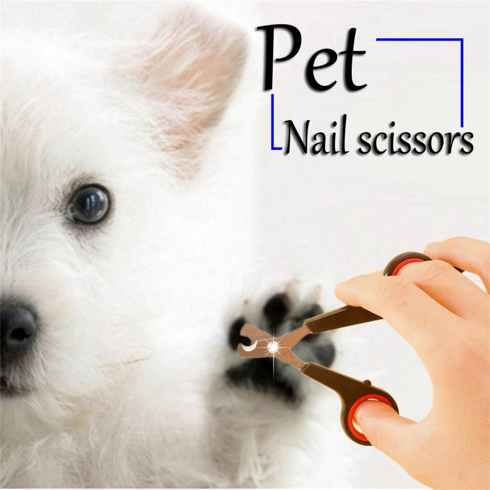 1pcs Pet Puppy Dog Cat Grooming Nail Toe Claw Clippers Scissors Trimmer Groomer Cutter Stainless Steel With Plastic Handle