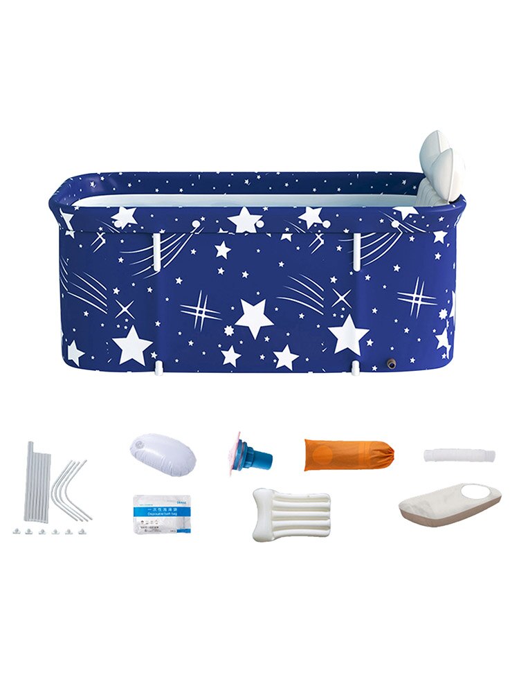 Portable Folding Bathtub Set Folding Soaking Bathing Tub Adult Bathtub Bath Barrel Beauty Spa Household Large Tub Full Size