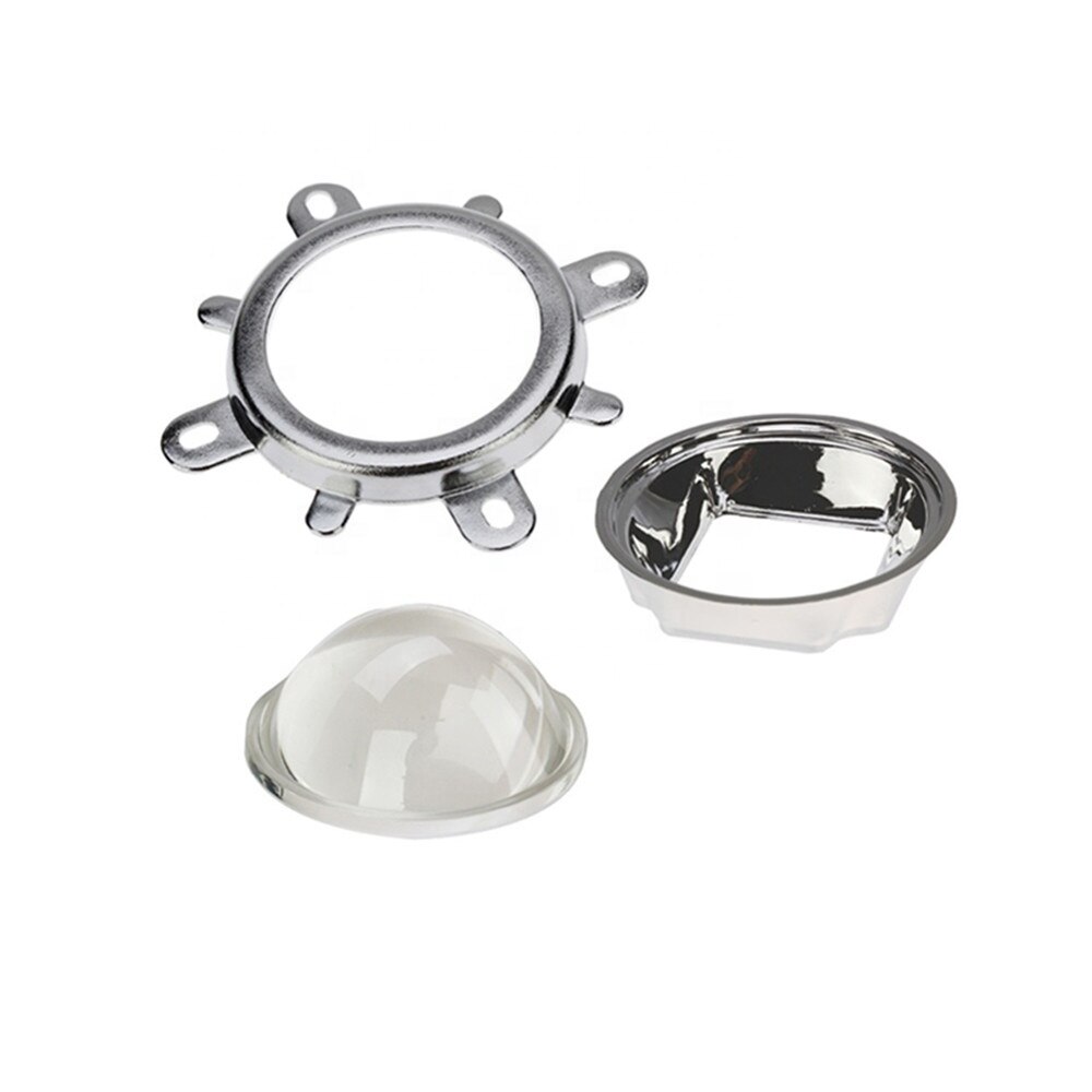 Sekundär optisk lins med reflektorkopp för 20w-150w högeffektsled superintensitet 90 strålvinkel