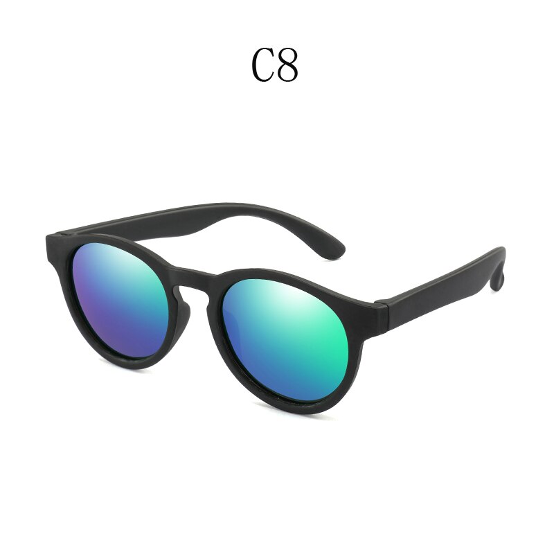 Gafas de sol polarizadas de goma niños TR90 niños niñas espejo Polaroid gafas de sol gafas de seguridad de silicona para niños bebé UV400