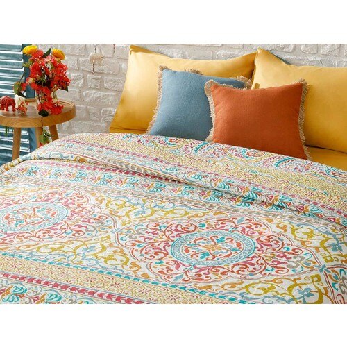 Englısh Thuis Raisa Tek Persoonlijkheid Multifunctionele Bed Cover 160X220 Cm Groen