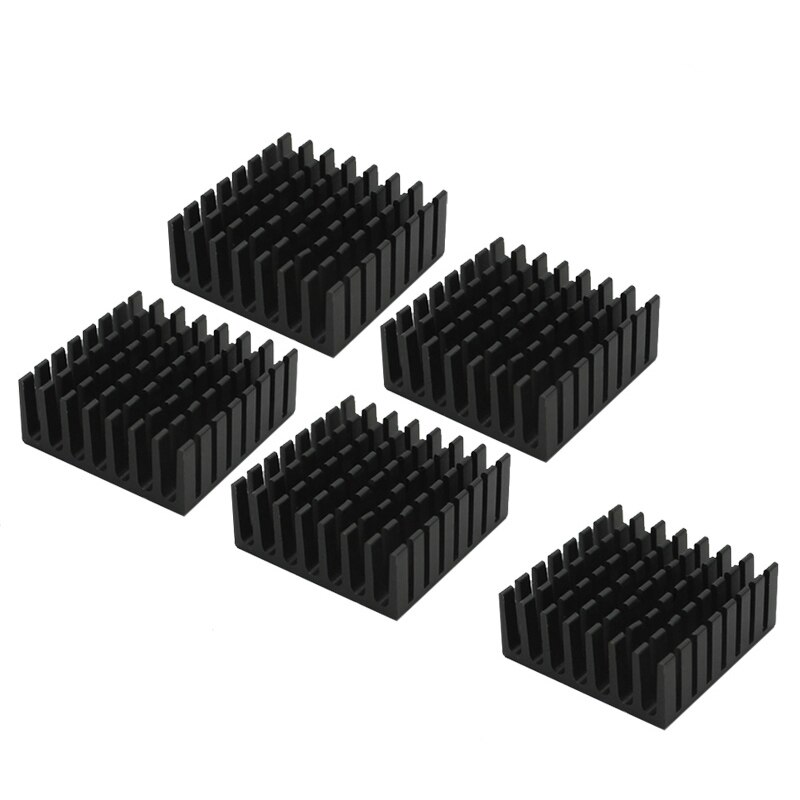 Grzejnik aluminiowy płetwa chłodnica samochodowa w/termiczna taśma klejąca, termicznie klej przewodzący chłodnica samochodowa chłodzenie chłodnicy na PC Baran, 10 sztuk