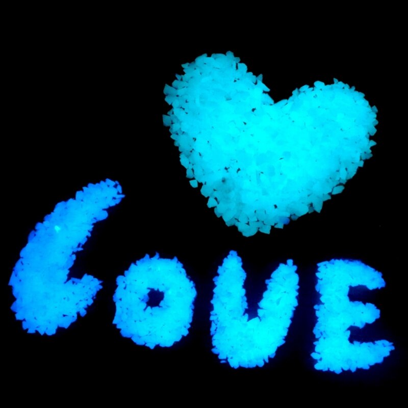 Glow in the Dark Gravel Rubble Fish Tank Aquarium Park Garden Yard Home Decor