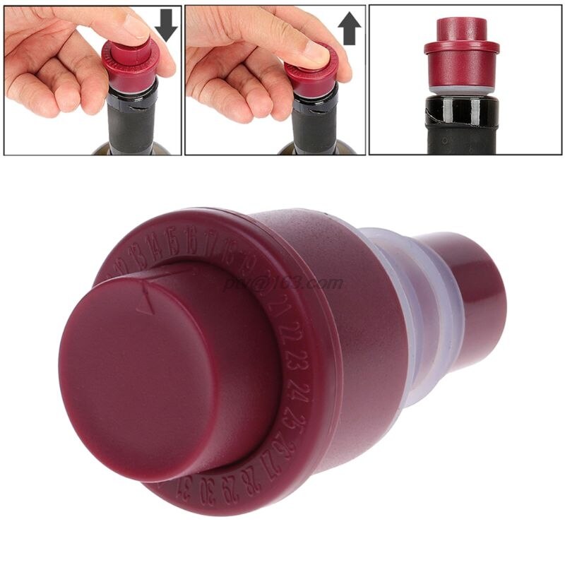 Vacuum Sealed Champagne Red Wine Bottle Stopper Plug Cap Preserver Home Bar Tool