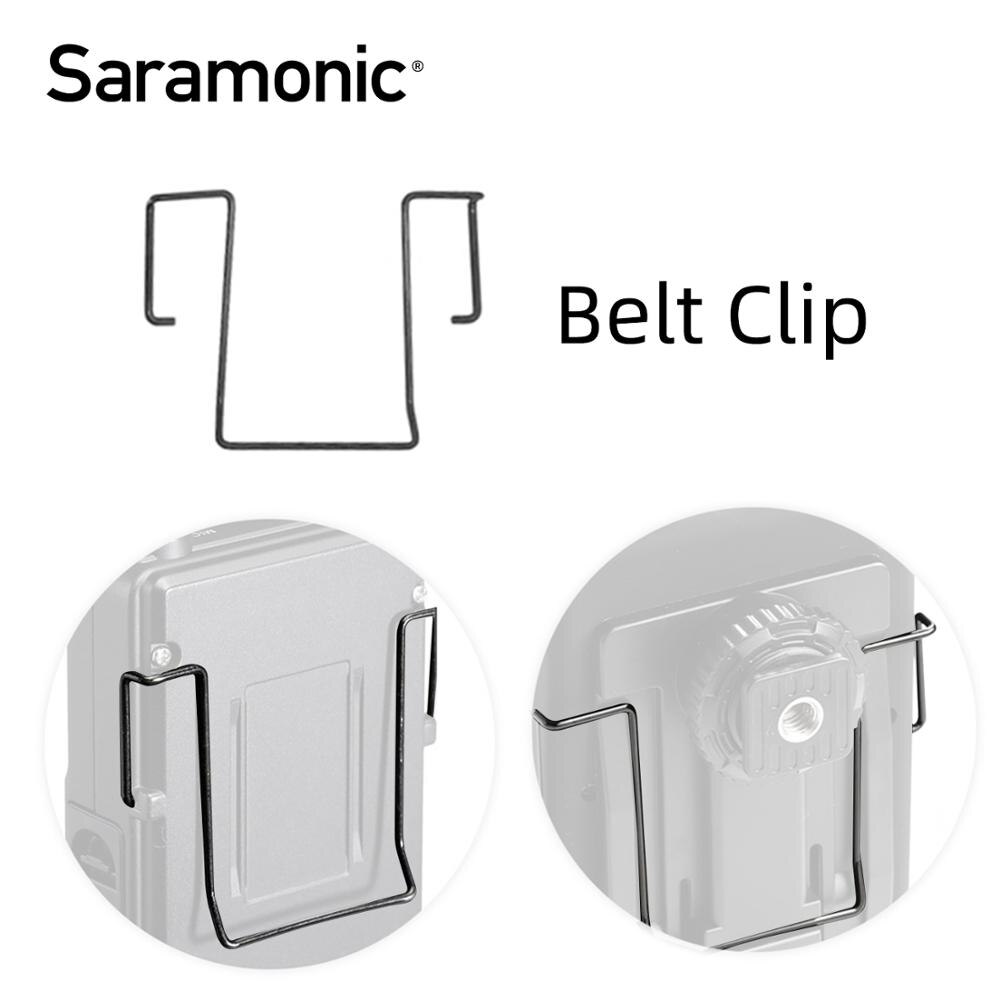Saramonic Gürtel Clips Bodypack Mikrofon Halterungen Antennen Muttern für Drahtlose Mikrofon UWMIC9 System