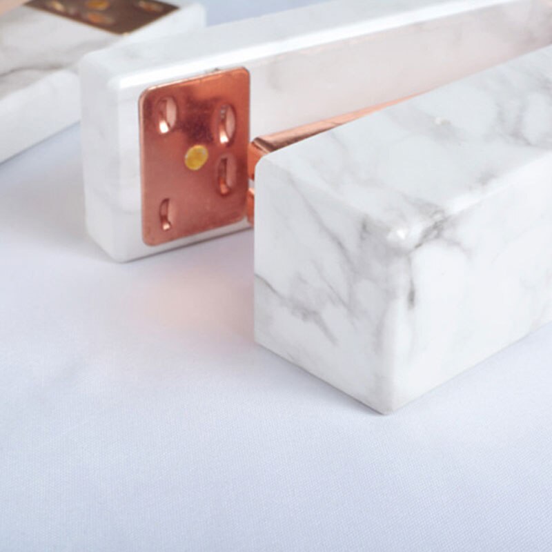 Grapadora de Metal de mármol para libros, papelería de oro rosa, 24/6 26/6 Manual Normal, grapadora estándar para el hogar y la Oficina, suministros de encuadernación