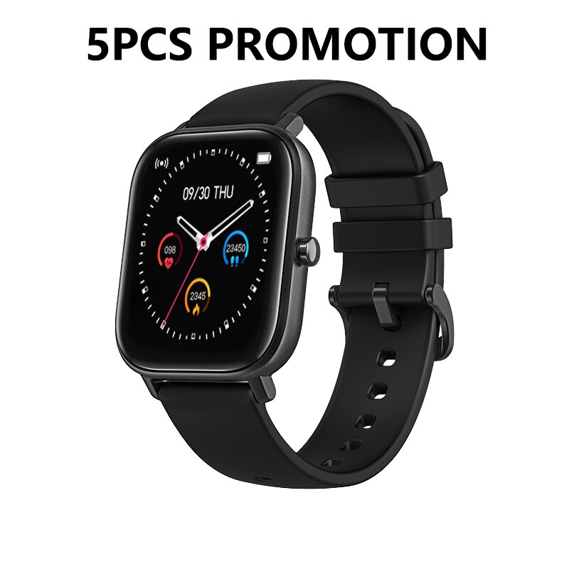 SENBONO P8 Smart Watch Women Men IP67 Waterproof Sport Watch Heart Rate Blood Pressure Monitor Fitness Watch for IOS Android: Black Promotion