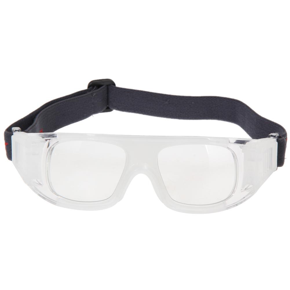 Veiligheid Basketbal Voetbal Sport Beschermende Goggleketball Bril Eyewear Voor Rugby Buitensporten Bril Stofdicht: WHITE