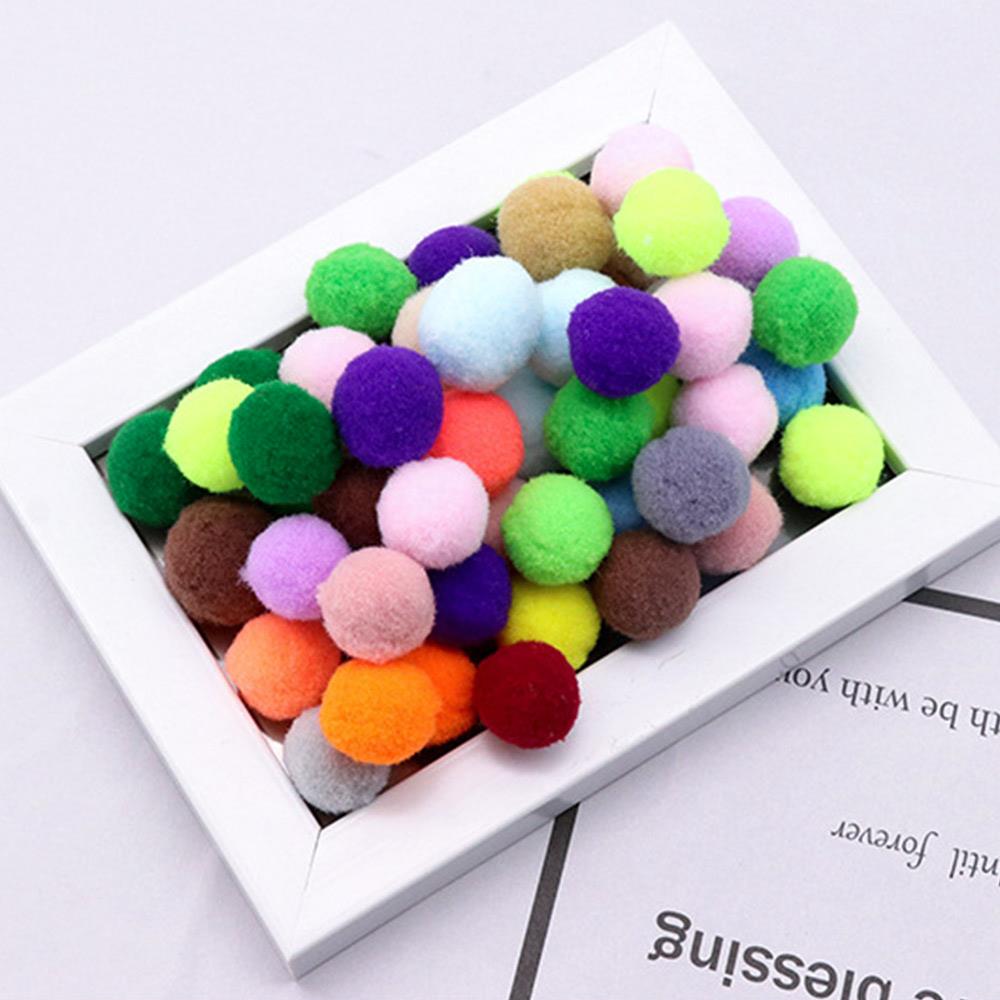 Gör-det-själv handgjorda leksaker 1/1.5cm student hantverk 100 st hem leksak gör-det-själv blandade färg sammet tvinnad stav 100 pack barn