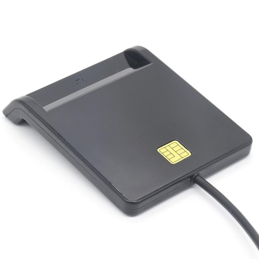 Usb sim カードリーダー銀行カード ic/id emv tf mmc カードリーダー usb-ccid iso 7816 スマート sim カードリーダー