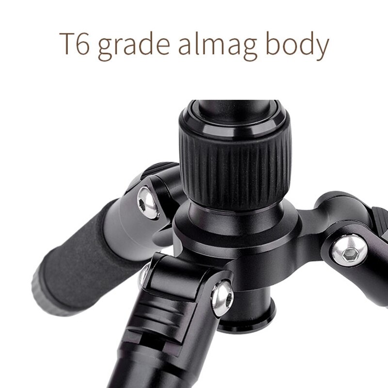 XILETU FM5S-MINI Lightweight Alluminum Tripod Tabletop Mini Travel Stand Tripod with 360 Degree Ball Head For Digital Camera