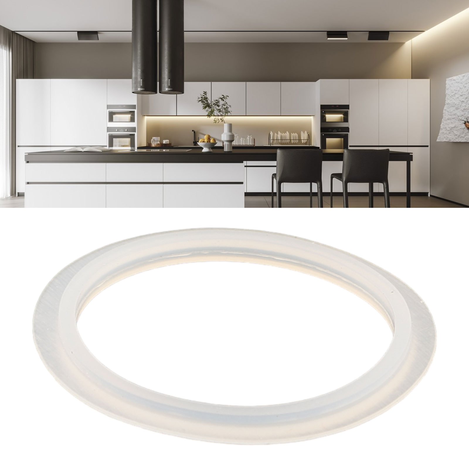 Junta de anillo de drenaje para lavabo de baño, piezas de repuesto para bañera, tapa de tapón emergente para fregadero, sello de arandela de silicona, 1 Uds.