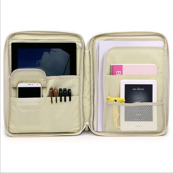 Multi-function Waterproof A4 File Bag Notebook Magazine Book Cover Bag Pen Bag For Men Women Office Business Bag