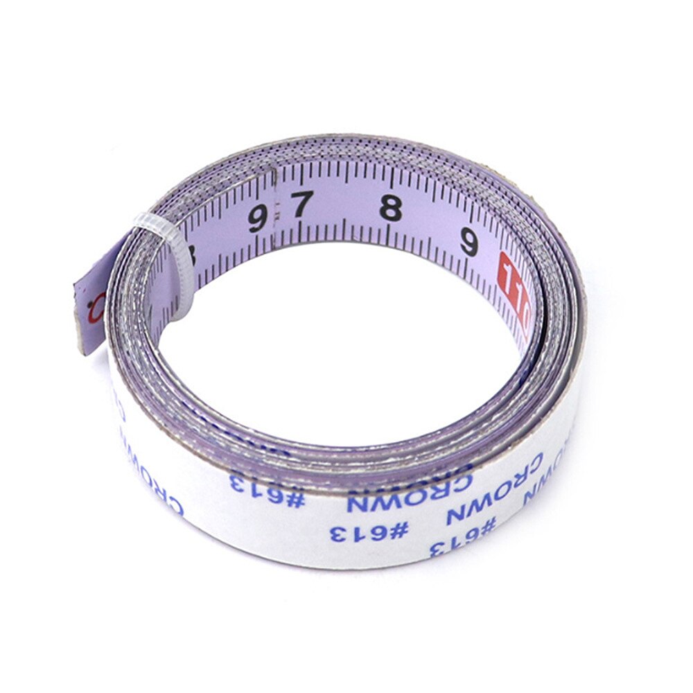 2M Miter Track Tape Measure Self Adhesive Metric Steel Ruler Miter Saw Scale For Router Table Saw Band Saw Woodworking Tool